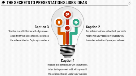 Free - Creative Presentation Slides Ideas - Bulb Model Template