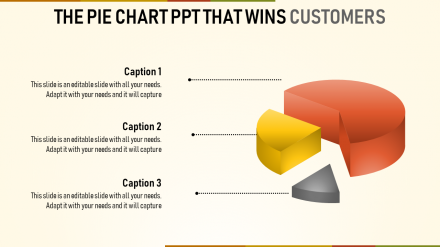 Elegant Pie Chart PPT Template Presentation Designs