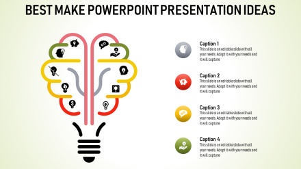 Free - Powerpoint Presentation Ideas - Multicolor Bulb