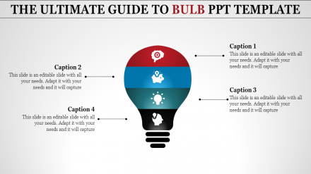 Free - Try Bulb Model PowerPoint Template For Presentation