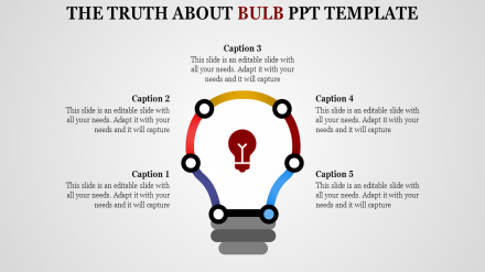 Get Bright Bulb PowerPoint Template Presentation Slide