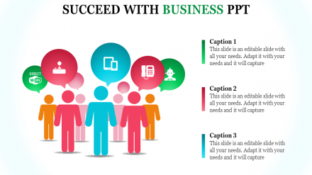 Business Powerpoint Templates - Human Icons