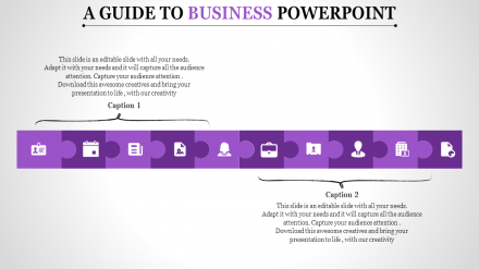Stunning Business PowerPoint Presentation With Two Node