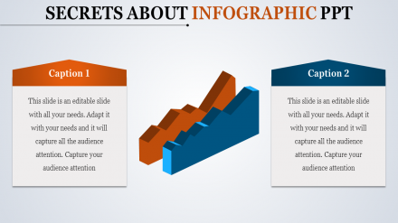 Free - Best Infographic PPT Slides Designs With Two Nodes