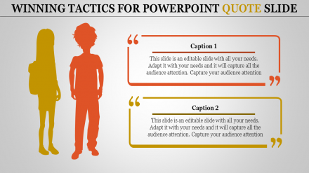 Free - Attractive PowerPoint Quote Slide Template Presentation