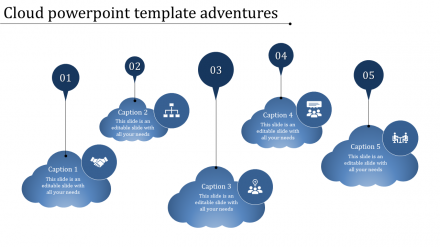 Free - Effective Cloud PowerPoint Template Presentation Design