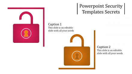 Free - Editable Unlock Model PowerPoint Security Templates