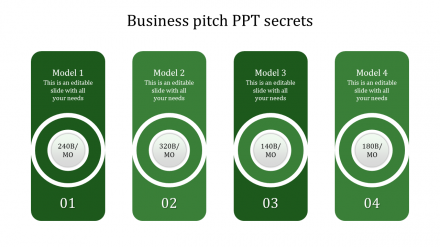 Effective Business Pitch PPT With Four Nodes Slide