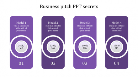 Use Business Pitch PPT With Purple Color Template