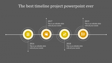 Affordable PowerPoint With Timeline In Circle Model