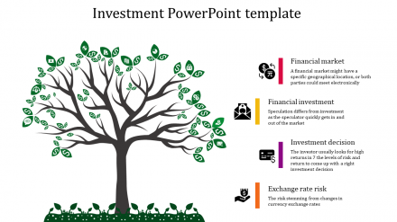 A Four Noded Investment Powerpoint Template