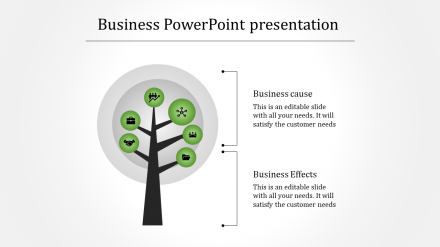 Free - A Two Noded Business Powerpoint Presentation