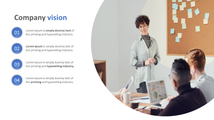 Free - Our Predesigned Vision PPT Template Presentation Design