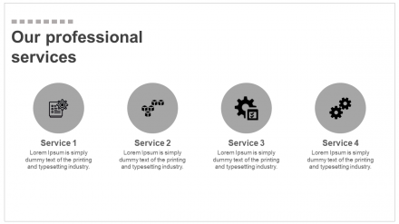 Professional Services Presentation Slide - Horizontal Model