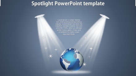 Free - Amazing Spotlight PowerPoint Template Presentation