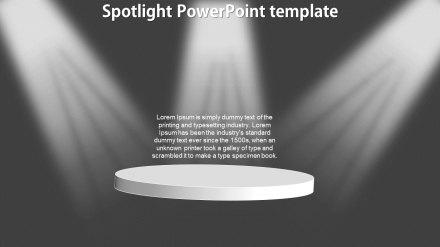 Customized Spotlight PowerPoint Template Presentation