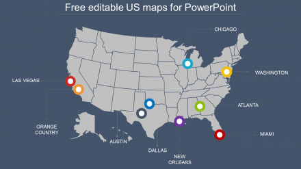 Free - Free Editable US Map For PowerPoint Design