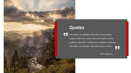 Ready To Use Editable Quotes Slide Template Presentation