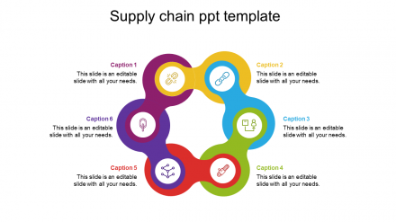 Stunning Supply Chain PPT Template Presentation Design