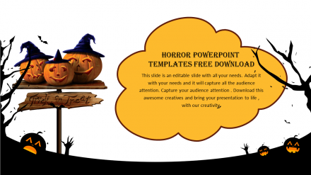 Free - Cloud Model Horror PowerPoint Templates Free Download