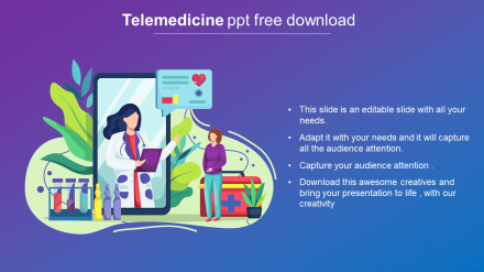 Multi-Color Innovative Telemedicine PPT Free Download