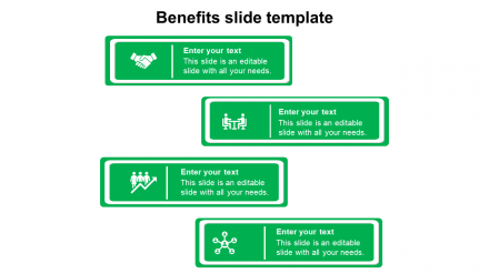 Attractive Benefits Slide Template Design Presentation
