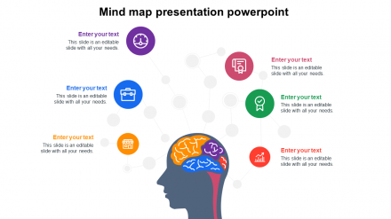 Attractive Mind Map Presentation PowerPoint Slide Design