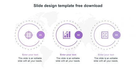 Free - Three Node Editable Slide Design Template Free Download