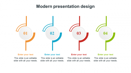 Innovative Modern Presentation Design With Four Node