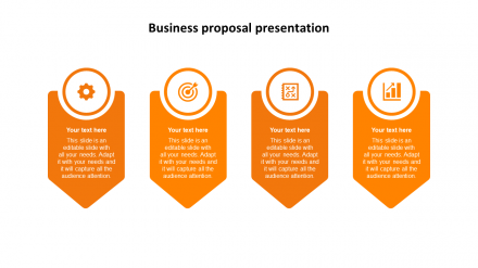 Free - Four Stage Free Business Proposal Presentation 