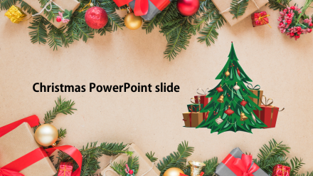 Predesigned Christmas PowerPoint Slide Template Designs