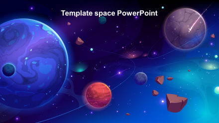 Impressive Template Space PowerPoint Presentation Slides