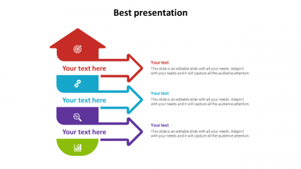 Best Presentation PowerPoint Template With Three Nodes