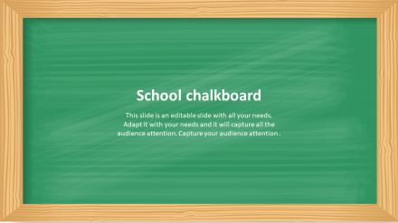 Effective School Chalkboard PowerPoint Slide Design