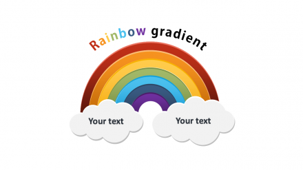 Creative Rainbow Gradient PowerPoint Template Presentation