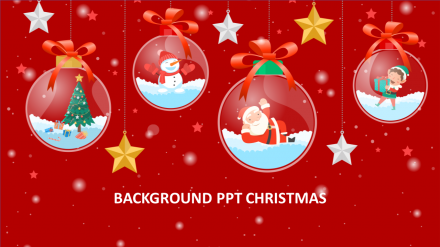 Impressive Our Background PPT Christmas Slide Design