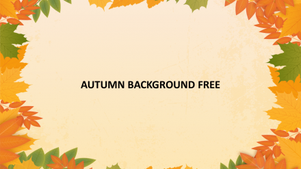 Autumn Background Free Slide