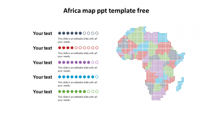 Free - Innovative Africa Map PPT Template Free Slide Design