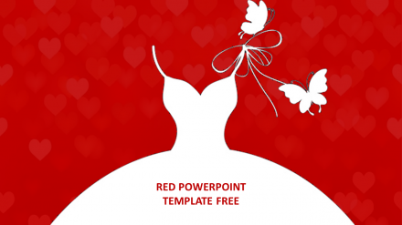 Amazing Red PowerPoint Template Free Download Slides