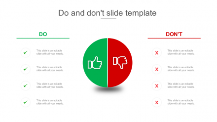Free - Get Do And Don'T Slide Template Design Presentation