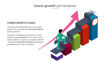Career Growth PPT Template Presentation Slide