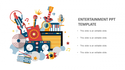 Entertainment PPT Template Design Slides Presentation