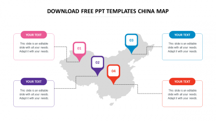 Free - Explore And Download PPT Templates China Map Slides