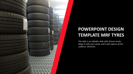 Attractive PowerPoint Design Template MRF Tyres Presentation