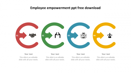 Multi-Color Employee Empowerment PPT Free Download