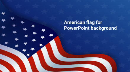 Elegant American Flag For PowerPoint Background Template