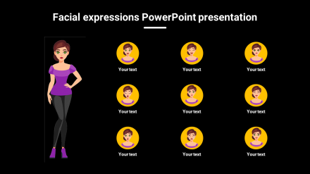 Attractive Facial Expressions PowerPoint Presentation