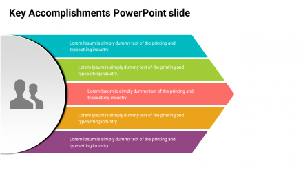 Stunning Key Accomplishments PowerPoint Slide Template