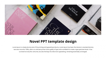 Elegant Novel PPT Template Design PowerPoint Presentation