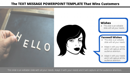 Free - Editable Text Message PowerPoint Template 